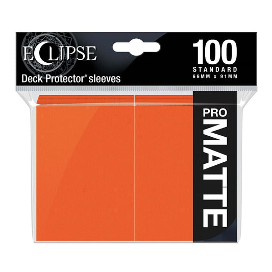 ULTRA PRO ECLIPSE 100 STANDARD MATTE SLEEVES - PUMPKIN ORANGE