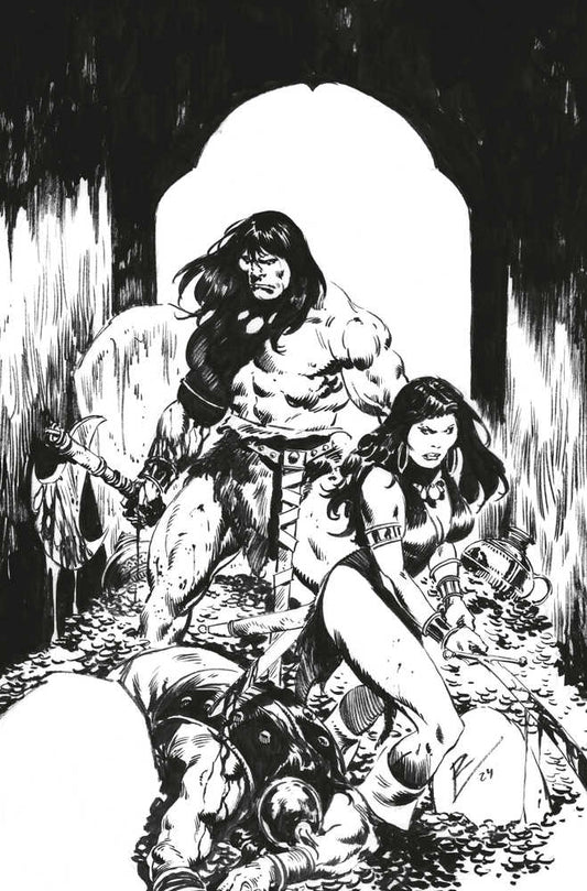 Conan the Barbarian #17 Foc Torre Black & White Virgin (Mature)