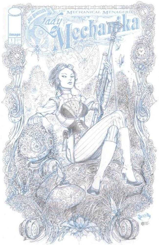 Lady Mechanika The Mechanical Menagerie #1 (Of 4) Cover C Joe Benitez & Martin Montiel B &W Variant