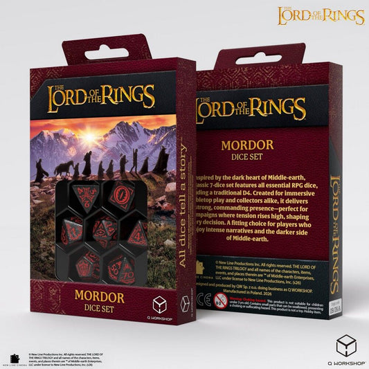 THE LORD OF THE RINGS MORDOR DICE SET