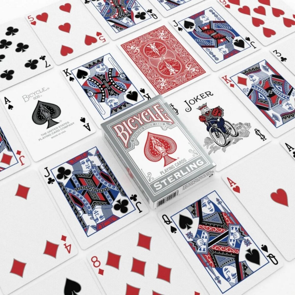 BICYCLE STERLING RED PLAYING CARDS