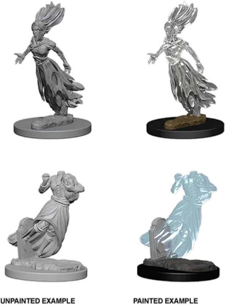 DUNGEONS & DRAGONS NOLZUR'S MARVELOUS UNPAINTED MINI: GHOST AND BANSHEE