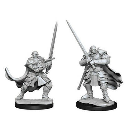 DUNGEONS & DRAGONS NOLZUR'S MARVELOUS UNPAINTED MINI: HALF ORC PALADIN