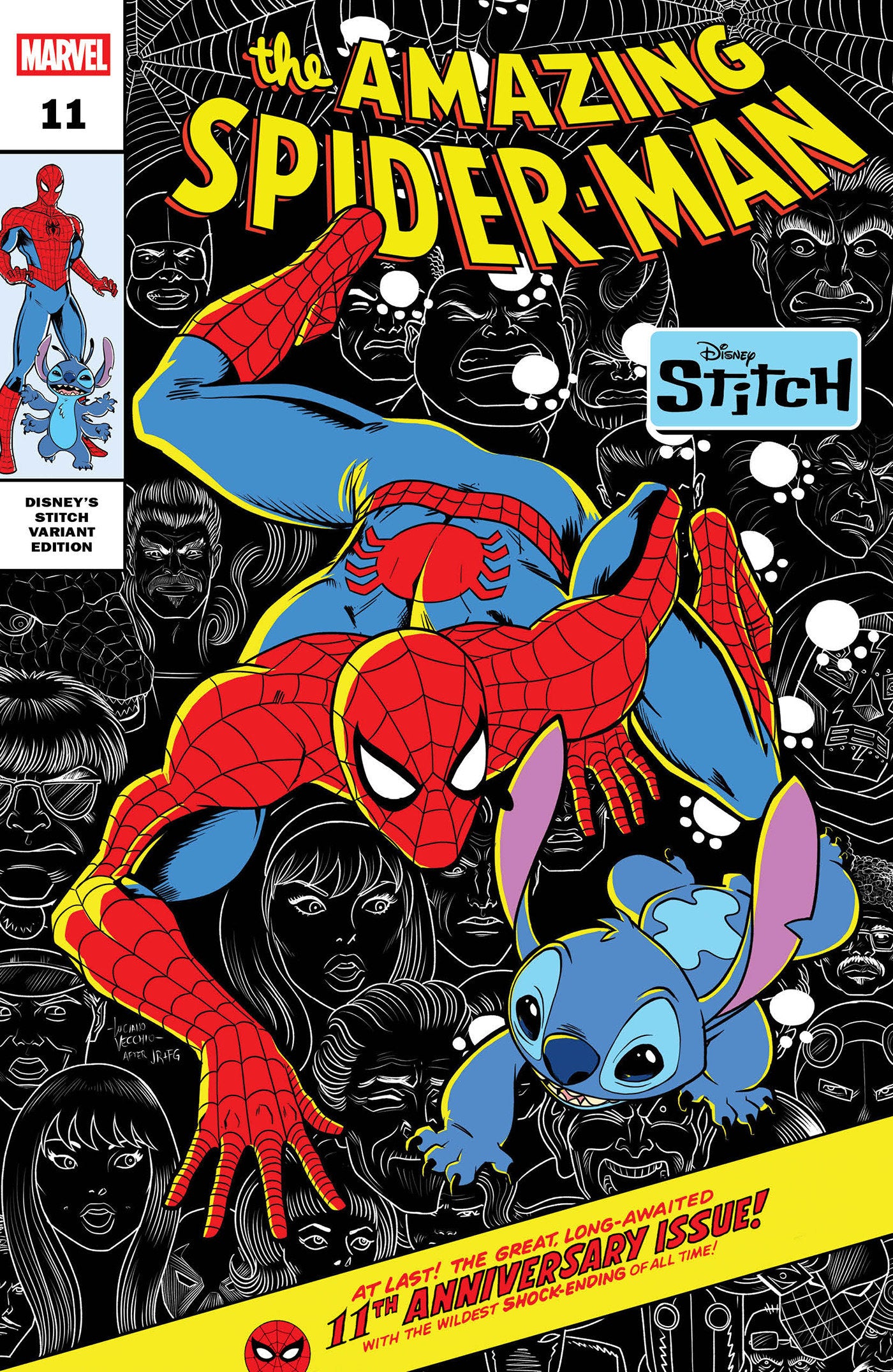 Amazing Spider-Man #11 Luciano Vecchio Disney Stitch Variant