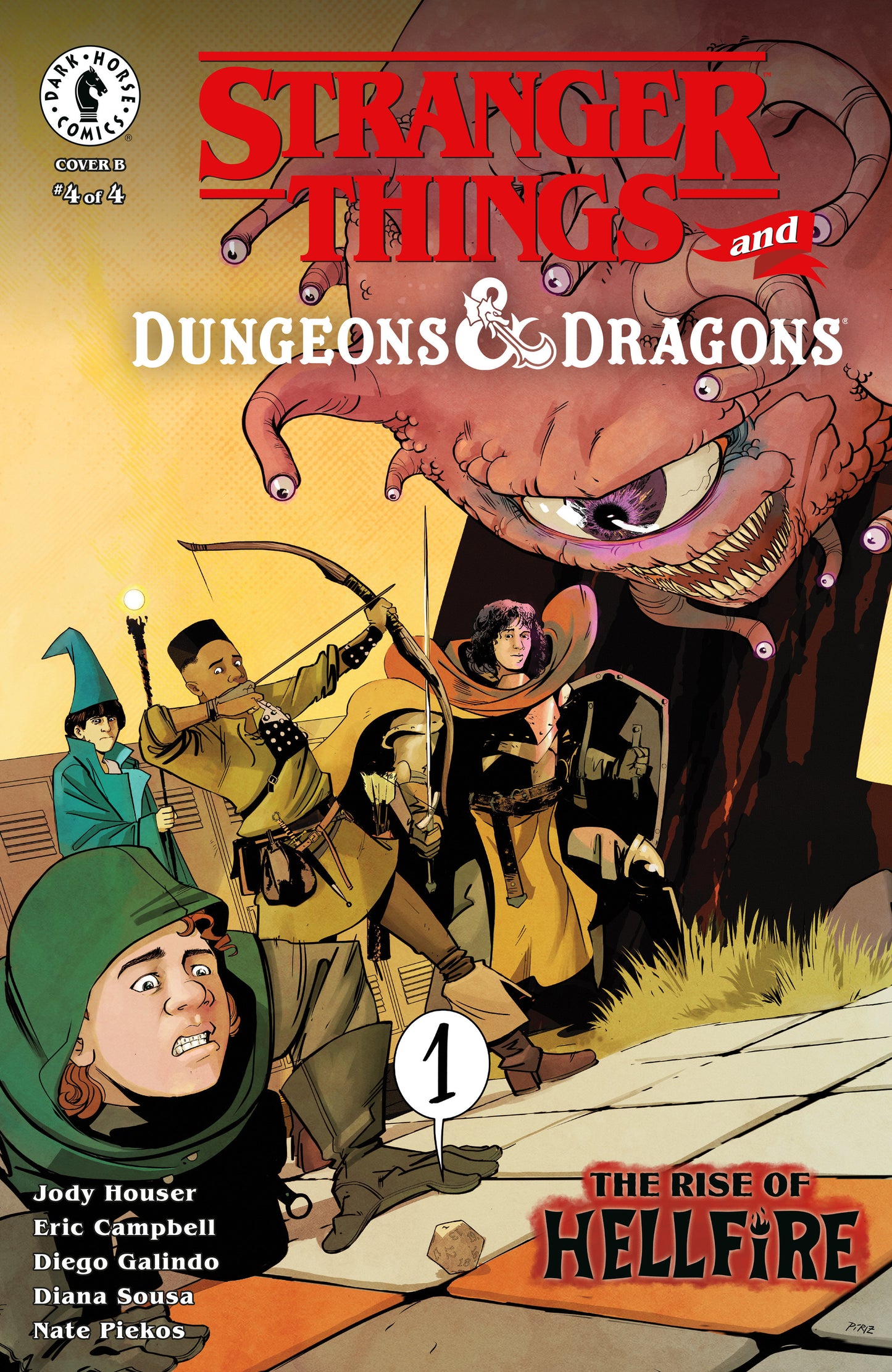Stranger Things Dungeons & Dragons  Rise Of Hellfire #4 Cover B Piriz
