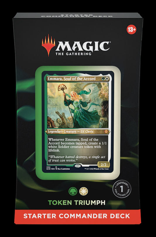 MAGIC THE GATHERING STARTER COMMANDER DECK - TOKEN TRIUMPH