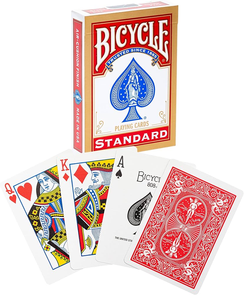 BICYCLE STANDARD INTERNATIONAL PLAYING CARDS (RED)