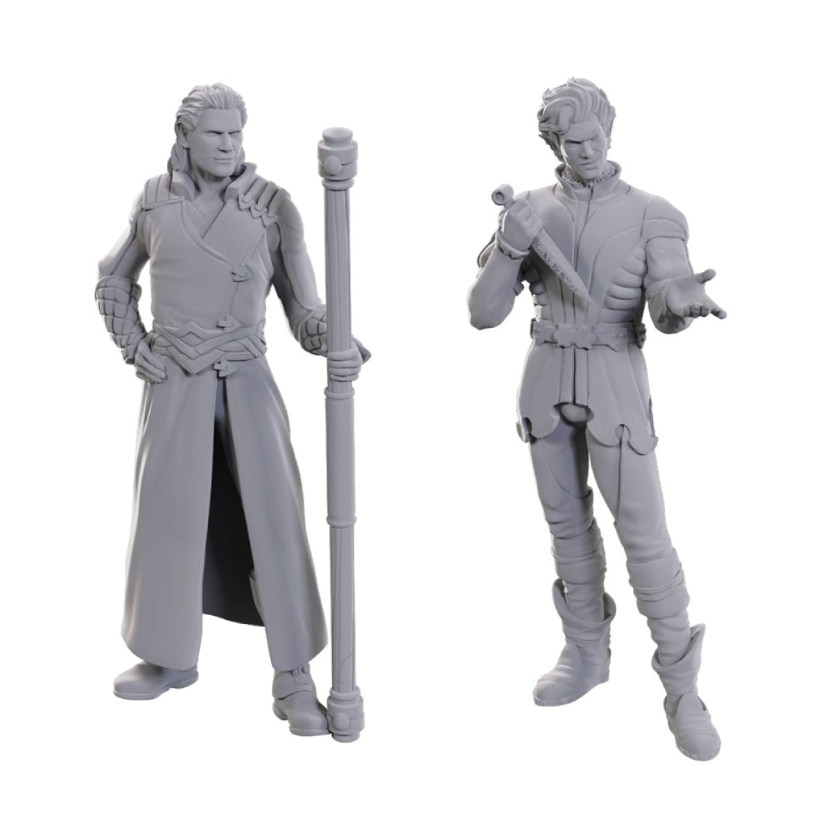 DUNGEONS & DRAGONS NOLZUR'S MARVELOUS UNPAINTED MINI: BALDUR'S GATE 3: GALE & ASTARION