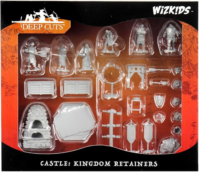 PATHFINDER BATTLES DEEP CUTS UNPAINTED MINI: CASTLE KINGDOM RETAINERS