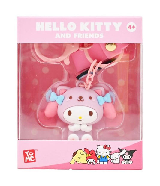 HELLO KITTY KEYCHAIN W/ HAND STRAP ANIMALS - MY MELODY