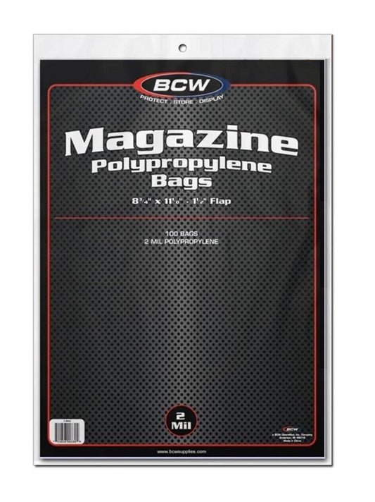 BCW MAGAZINE BAGS (100 PER PACK)