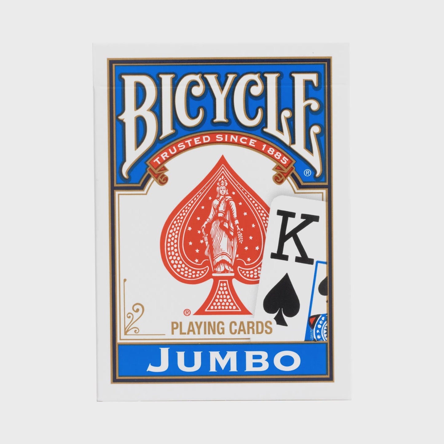 BICYCLE POKER JUMBO INDEX CARDS - BLUE