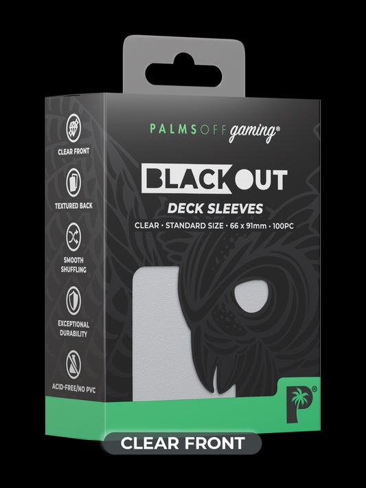 PALMS OFF BLACKOUT DECK SLEEVES - BLACK