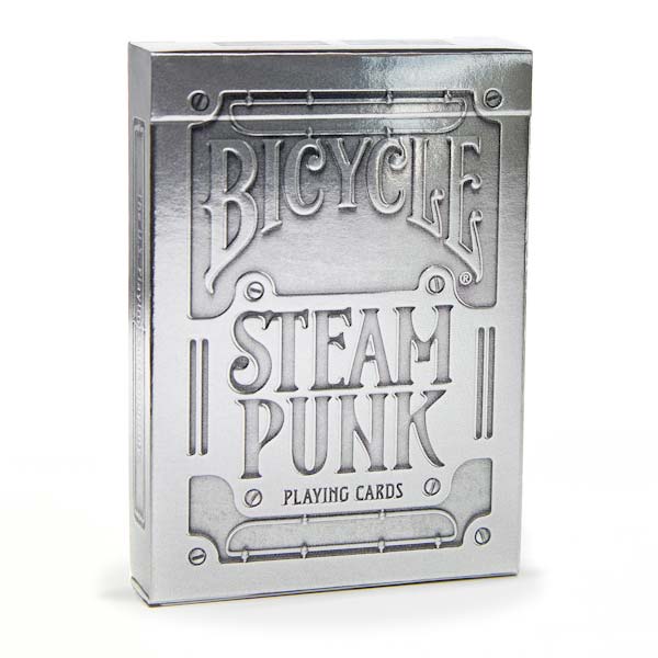 BICYCLE STEAMPUNK SILVER PLAYING CARDS