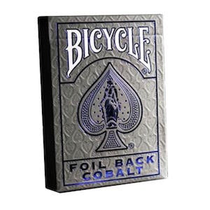 BICYCLE FOIL BACK COBALT PLAYING CARDS