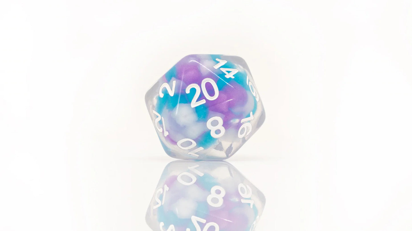 SIRIUS DICE SET - COTTON CANDY GLOWWORM