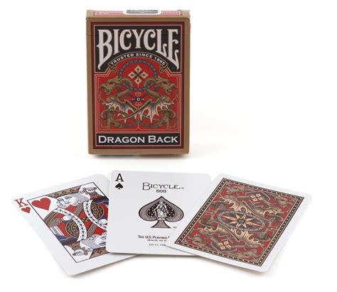 BICYCLE GOLD DRAGON BACK PLAYING CARDS