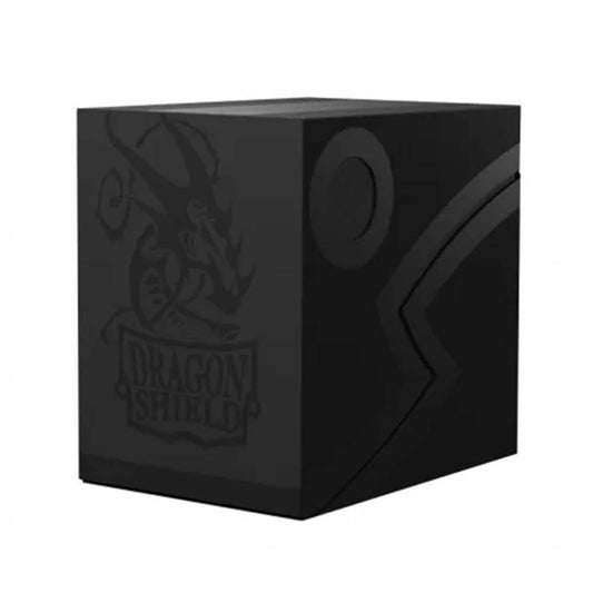 DRAGON SHIELD DOUBLE SHELL DECK BOX - SHADOW BLACK