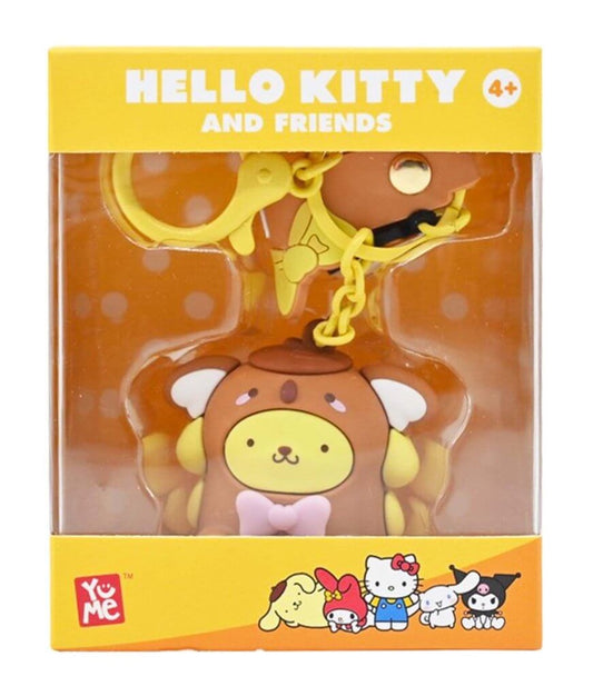 HELLO KITTY KEYCHAIN W/ HAND STRAP ANIMALS - POMPOMPURIN