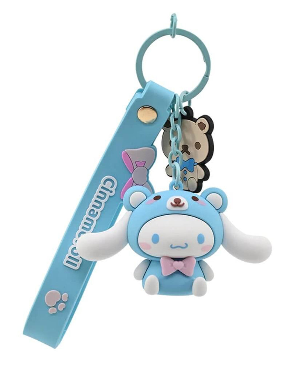 HELLO KITTY KEYCHAIN W/ HAND STRAP ANIMALS -CINNAMOROLL