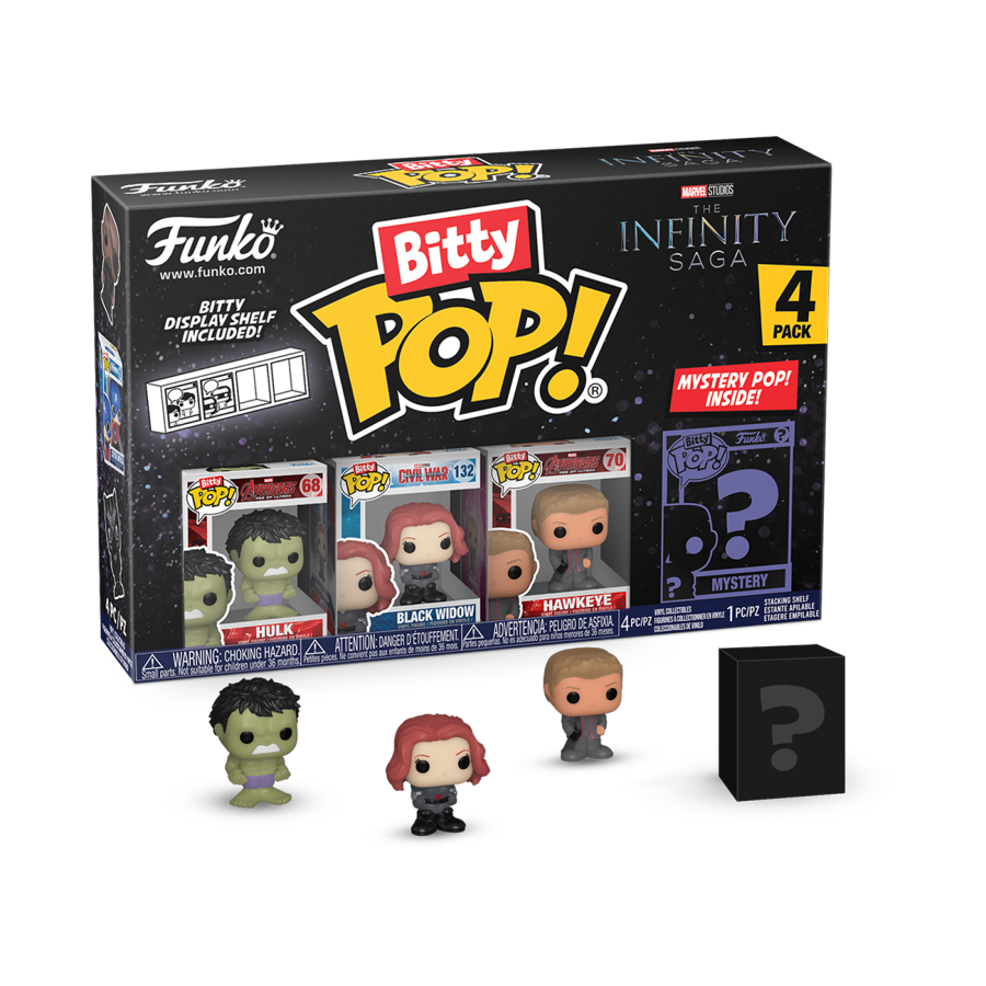 POP! MARVEL: HULK BITTY POP FOUR PACK