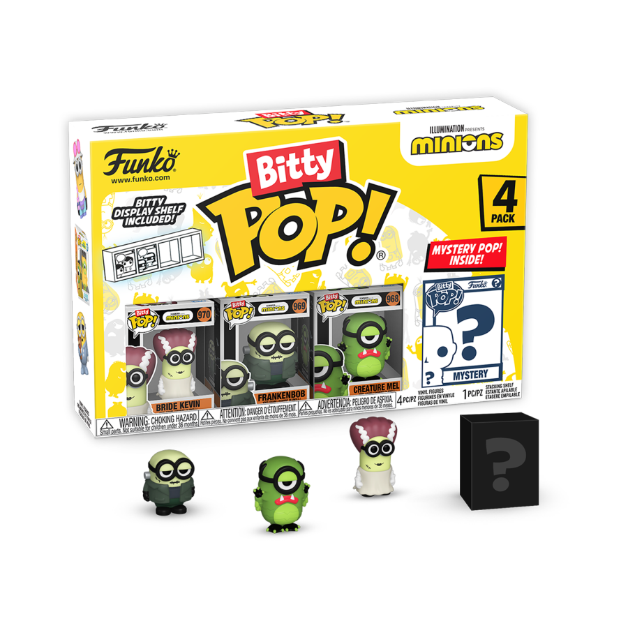 POP! MINIONS: FRANKENBOB BITTY POP FOUR PACK