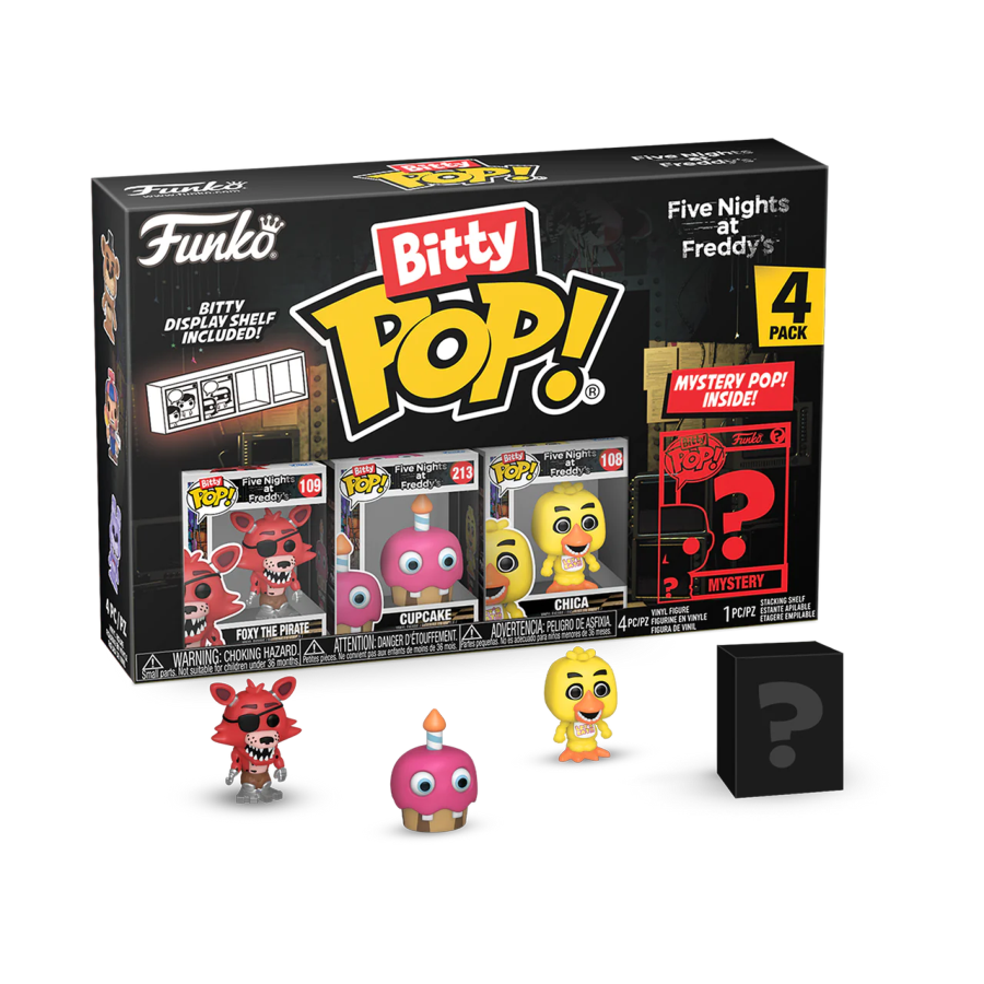 POP! GAMES: FIVE NIGHTS AT FREDDYS: FOXY BITTY POP FOUR PACK