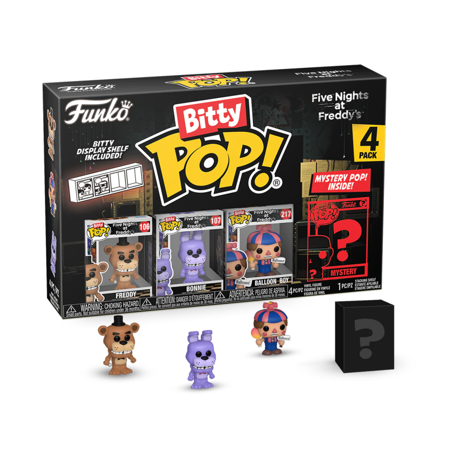 POP! GAMES: FIVE NIGHTS AT FREDDYS: FREDDY BITTY POP FOUR PACK