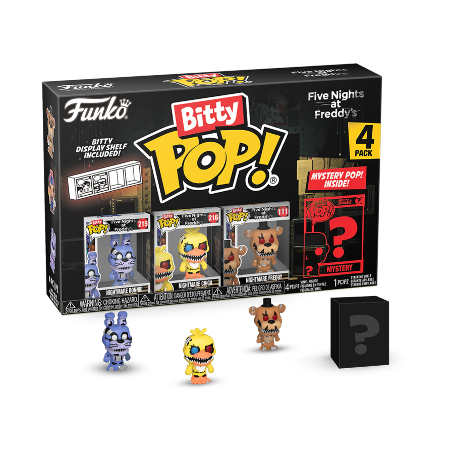 POP! GAMES: FIVE NIGHTS AT FREDDYS: NIGHTMARE BONNIE BITTY POP FOUR PACK