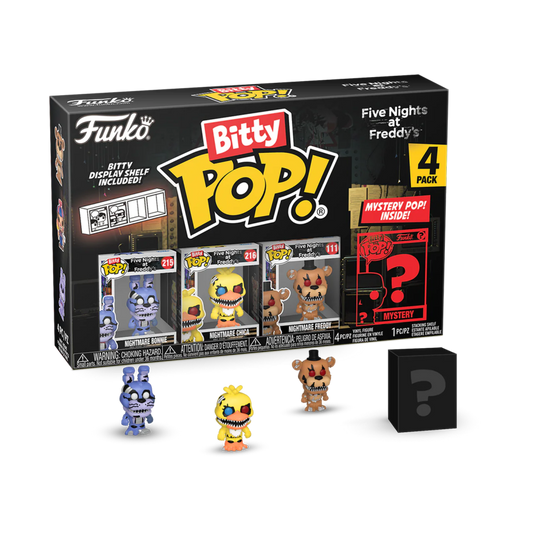 POP! GAMES: FIVE NIGHTS AT FREDDYS: NIGHTMARE BONNIE BITTY POP FOUR PACK