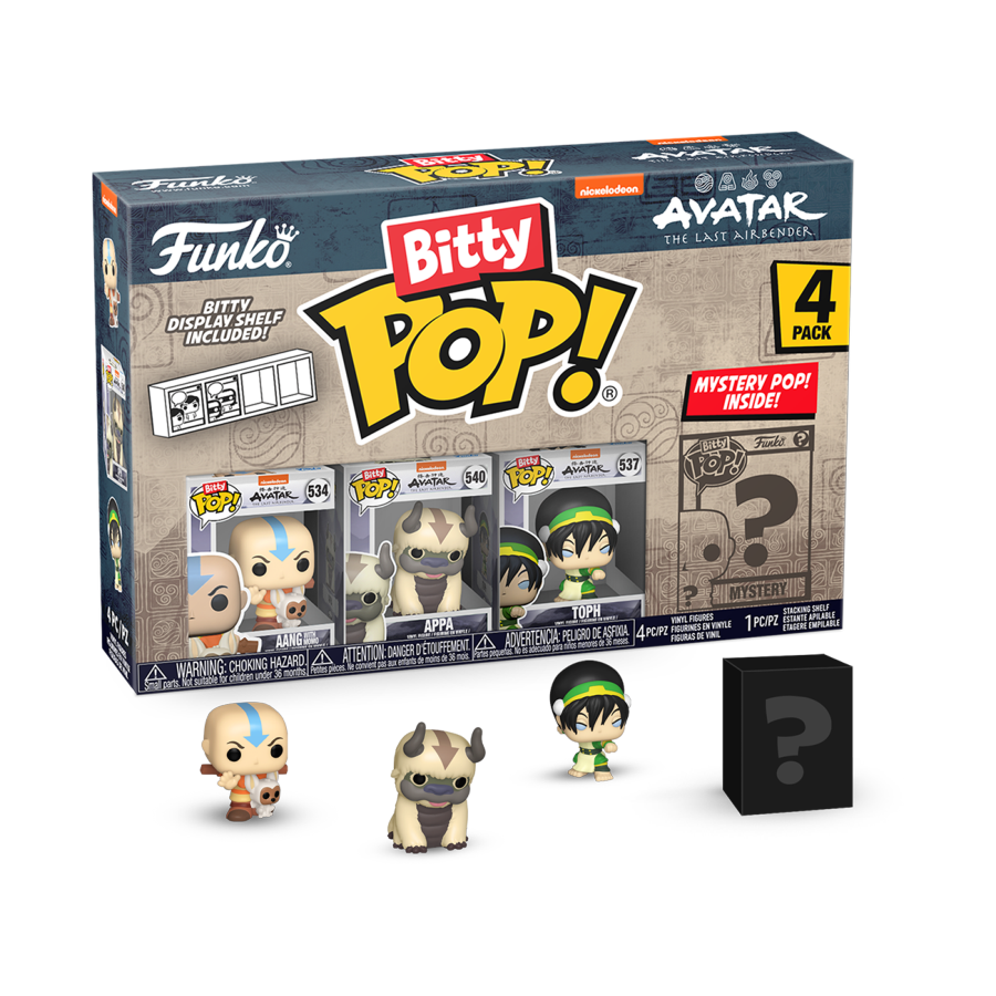 POP! TELEVISION: AVATAR THE LAST AIRBENDER: AANG BITTY POP FOUR PACK