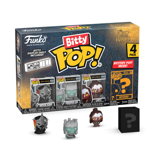 POP! MOVIES: LORD OF THE RINGS: WITCH KING BITTY POP FOUR PACK