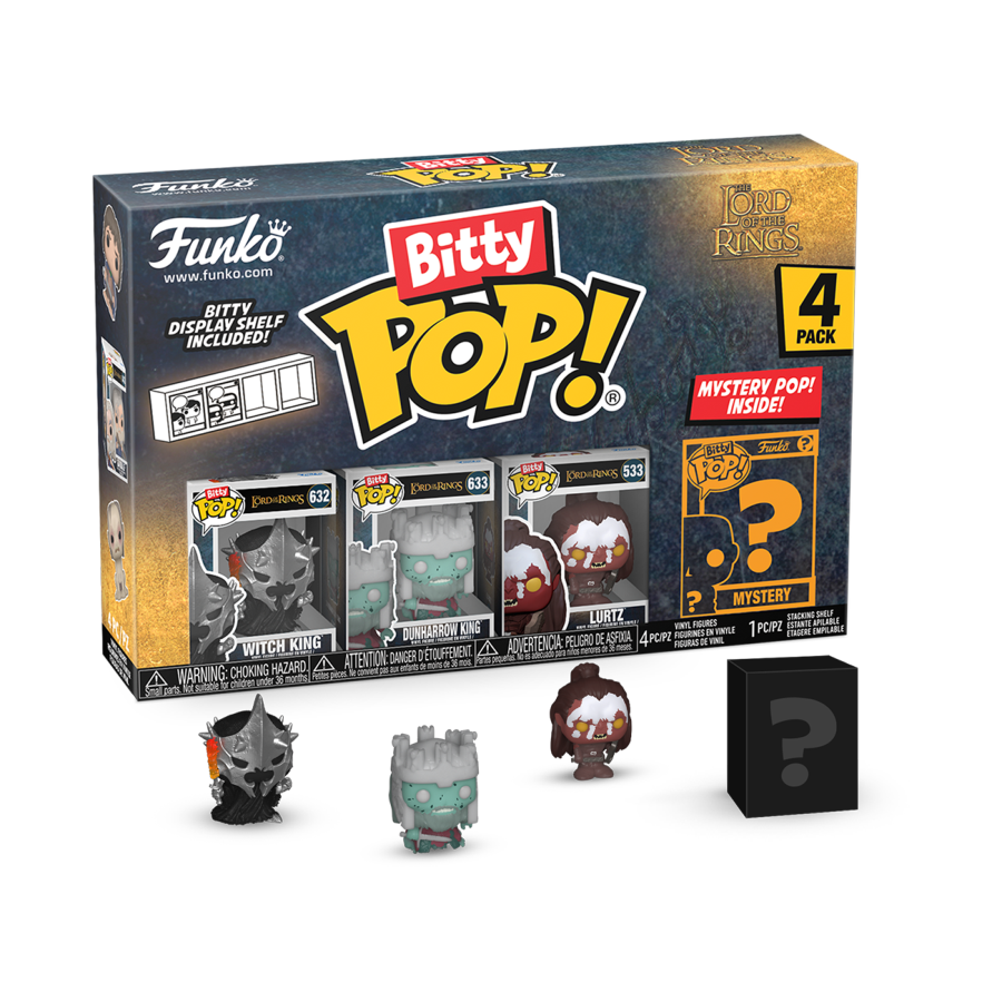 POP! MOVIES: LORD OF THE RINGS: WITCH KING BITTY POP FOUR PACK