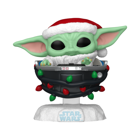 POP! STAR WARS MANDALORIAN: GROGU PRAM HOLIDAY