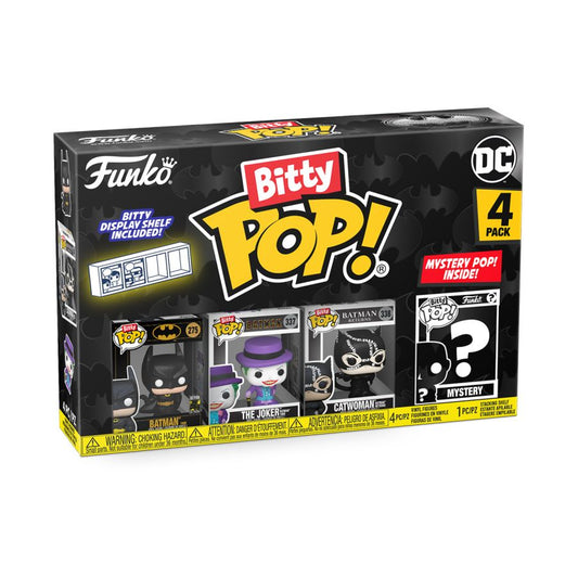 POP! TELEVISION: BATMAN 85TH ANNIVERSARY BATMAN BITTY POP FOUR PACK