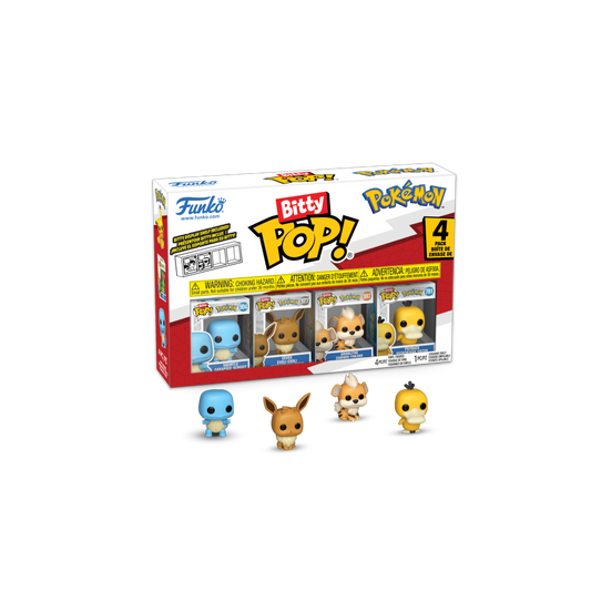 POP! GAMES: POKEMON SQUIRTLE: BITTY POP FOUR PACK