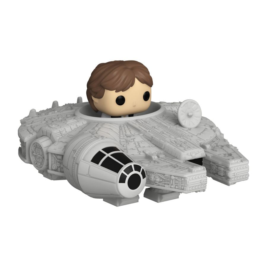 POP! MOVIES: STAR WARS: HAN W/ MILLENIUM FALCON BITTY POP RIDE