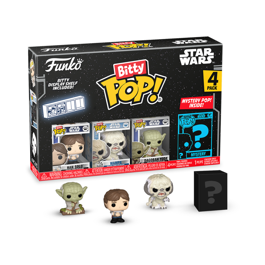 POP! MOVIES: STAR WARS: HAN SOLO BITTY POP FOUR PACK