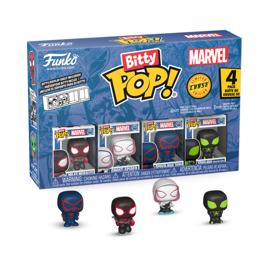 POP! MARVEL: SPIDER-MAN MILES MORALES BITTY POP FOUR PACK