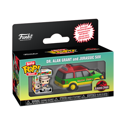 POP! MOVIES: JURASSIC PARK: ALAN GRANT W/JURASSIC SUV BITTY POP RIDE