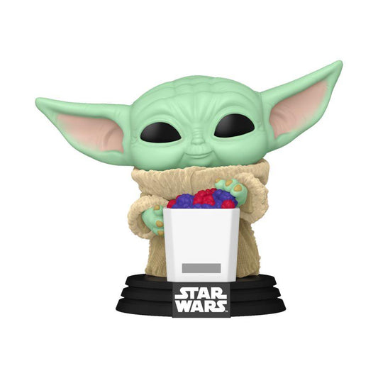 POP! STAR WARS: THE MANDALORIAN & GROGU: GROGU WITH FOOD (flocked)