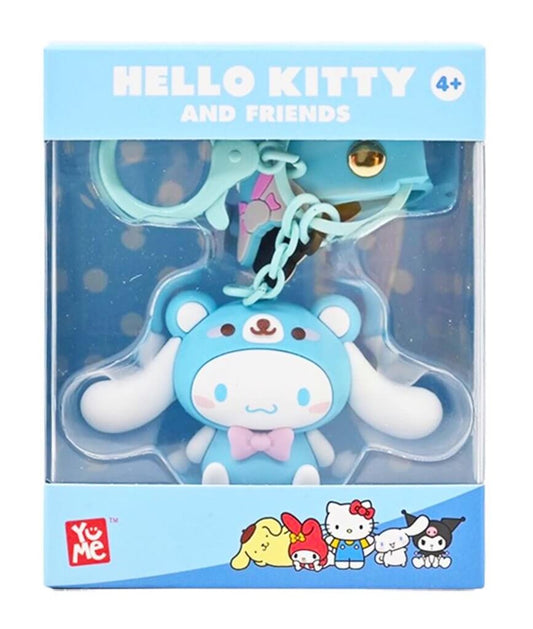 HELLO KITTY KEYCHAIN W/ HAND STRAP ANIMALS -CINNAMOROLL