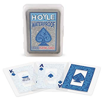 HOYLE WATERPROOF CLEAR PLAYING CARDS