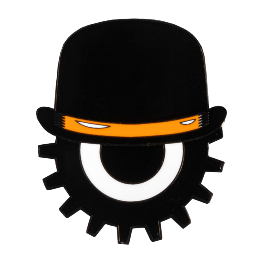 A CLOCKWORK ORANGE EYE ENAMEL PIN