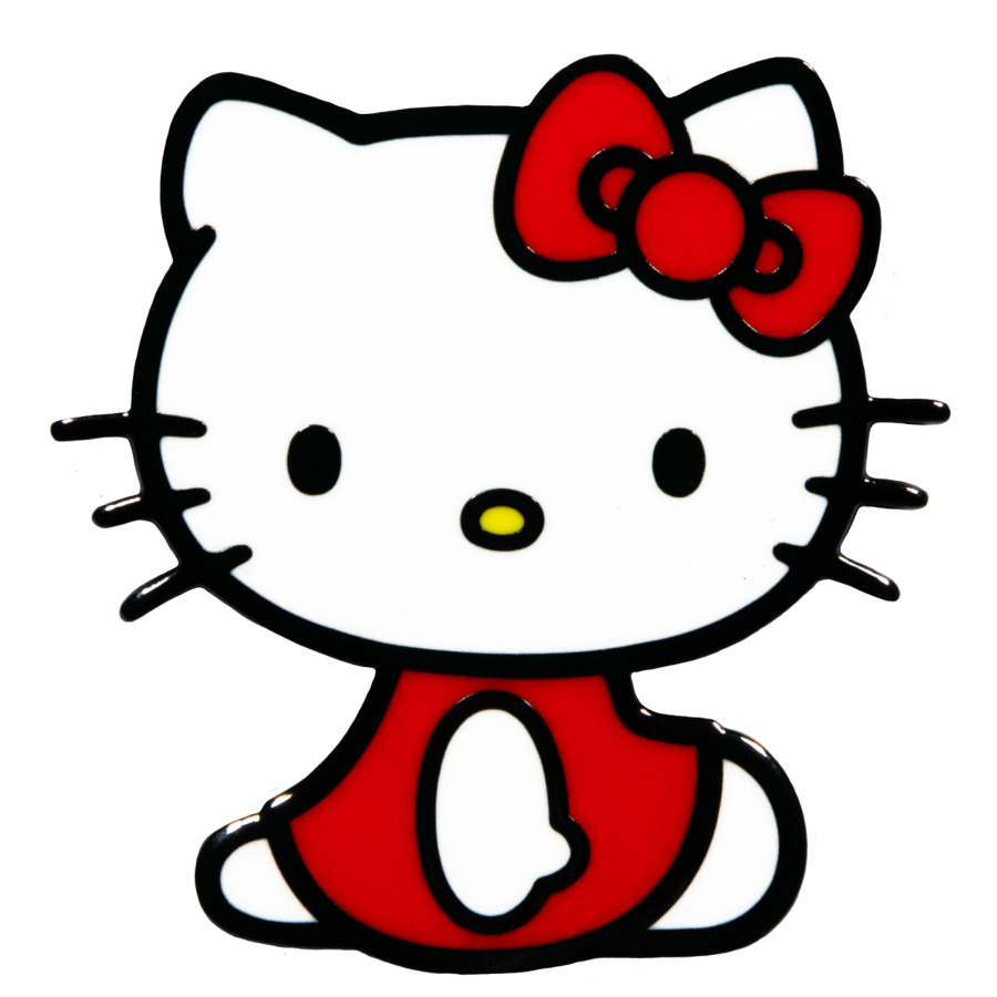 HELLO KITTY #3 SITTING DRESS PIN