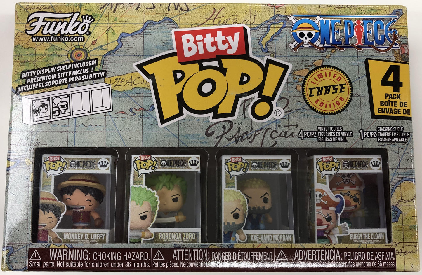 POP! ANIMATION: ONE PIECE: LUFFY BITTY POP 4 PACK
