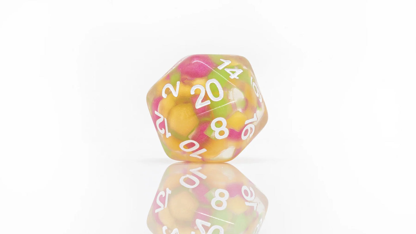 SIRIUS DICE SET - MELON BALL GLOWWARM