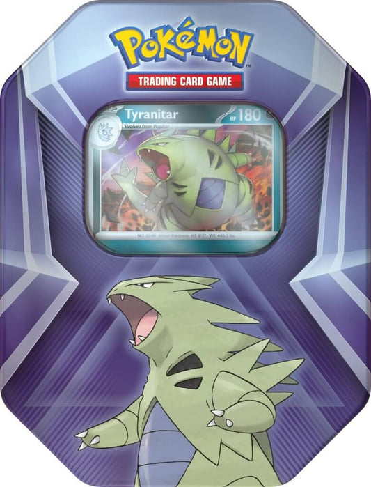 POKEMON TRIPLE WHAMMY COLLECTOR TIN - TYRANITAR
