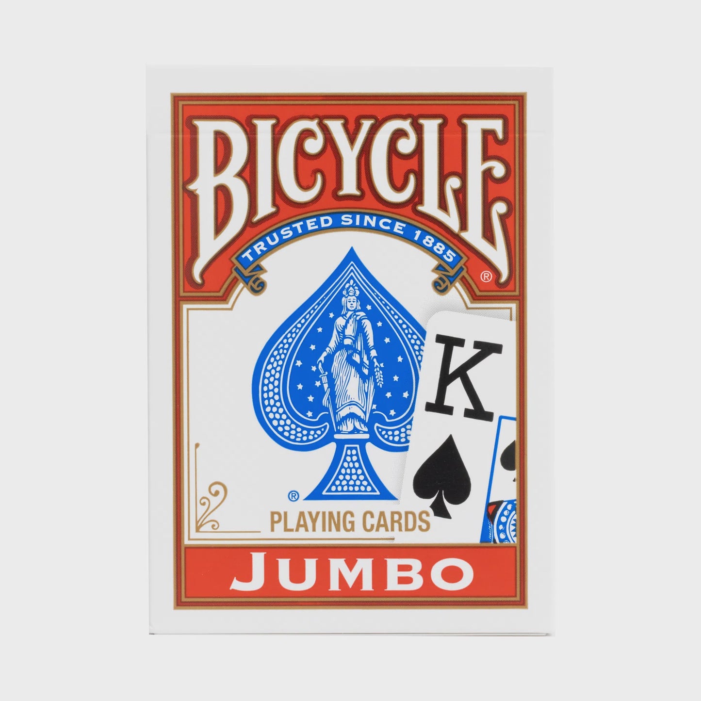 BICYCLE POKER JUMBO INDEX CARDS - RED