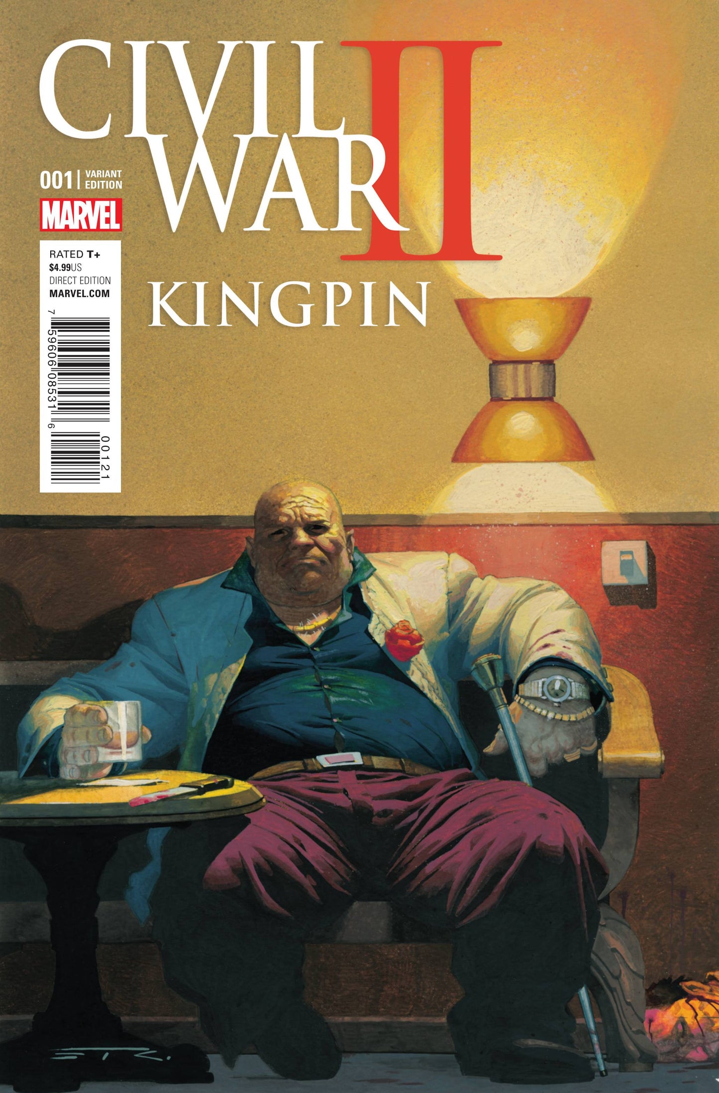 CIVIL WAR II KINGPIN #1 (OF 4) RIBIC VAR